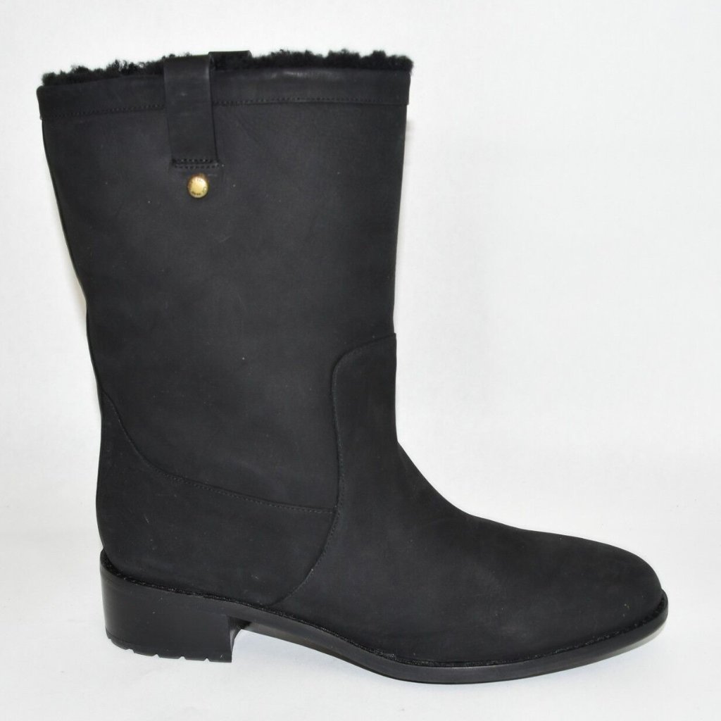 New! Cole Haan Jessup 40 Mm Waterproof Black Suede Boot W00227 Size 8.5 T20